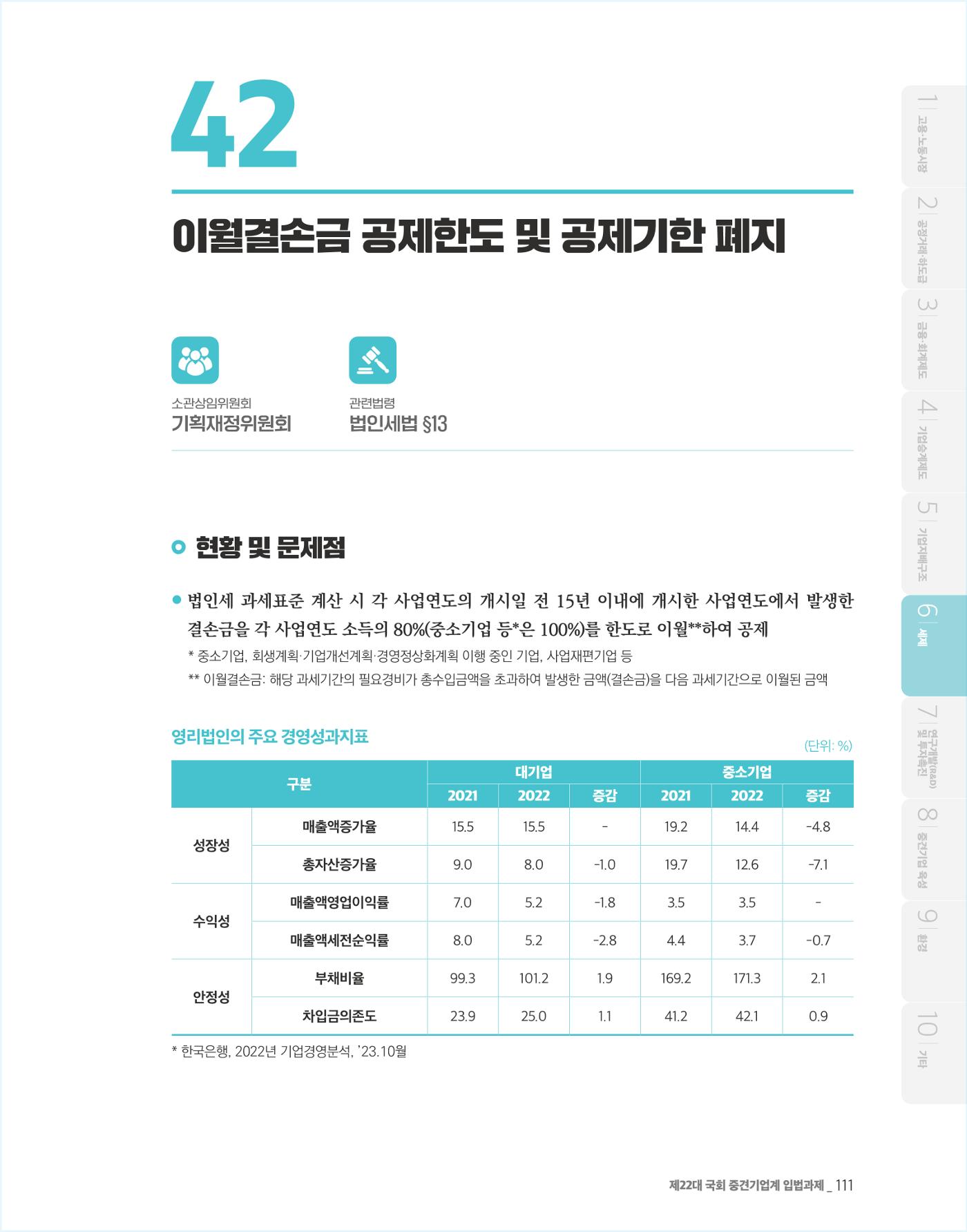 제22대 국회 중견기업계 입법과제 112페이지