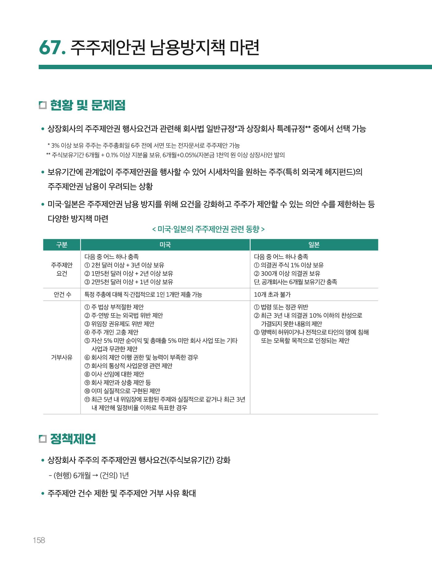 회복과 성장을 위한 중견기업계 정책제언 158p