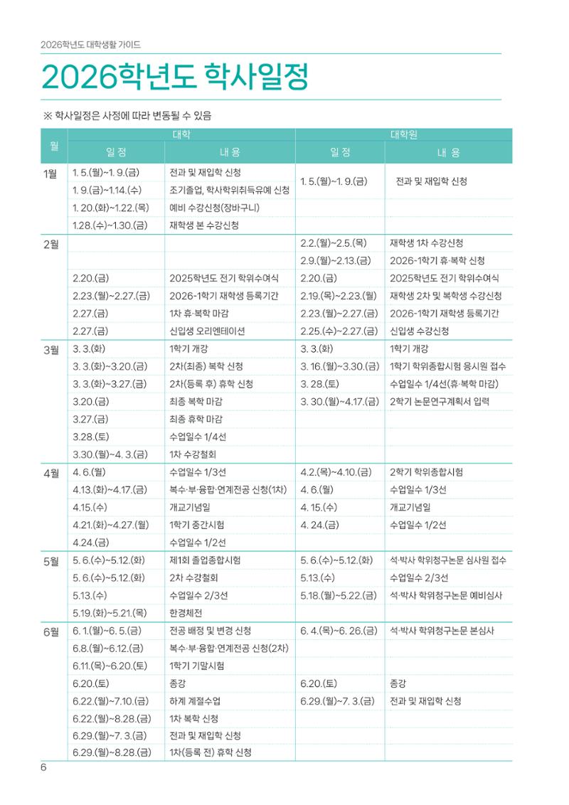 오리엔테이션가이드북 6페이지