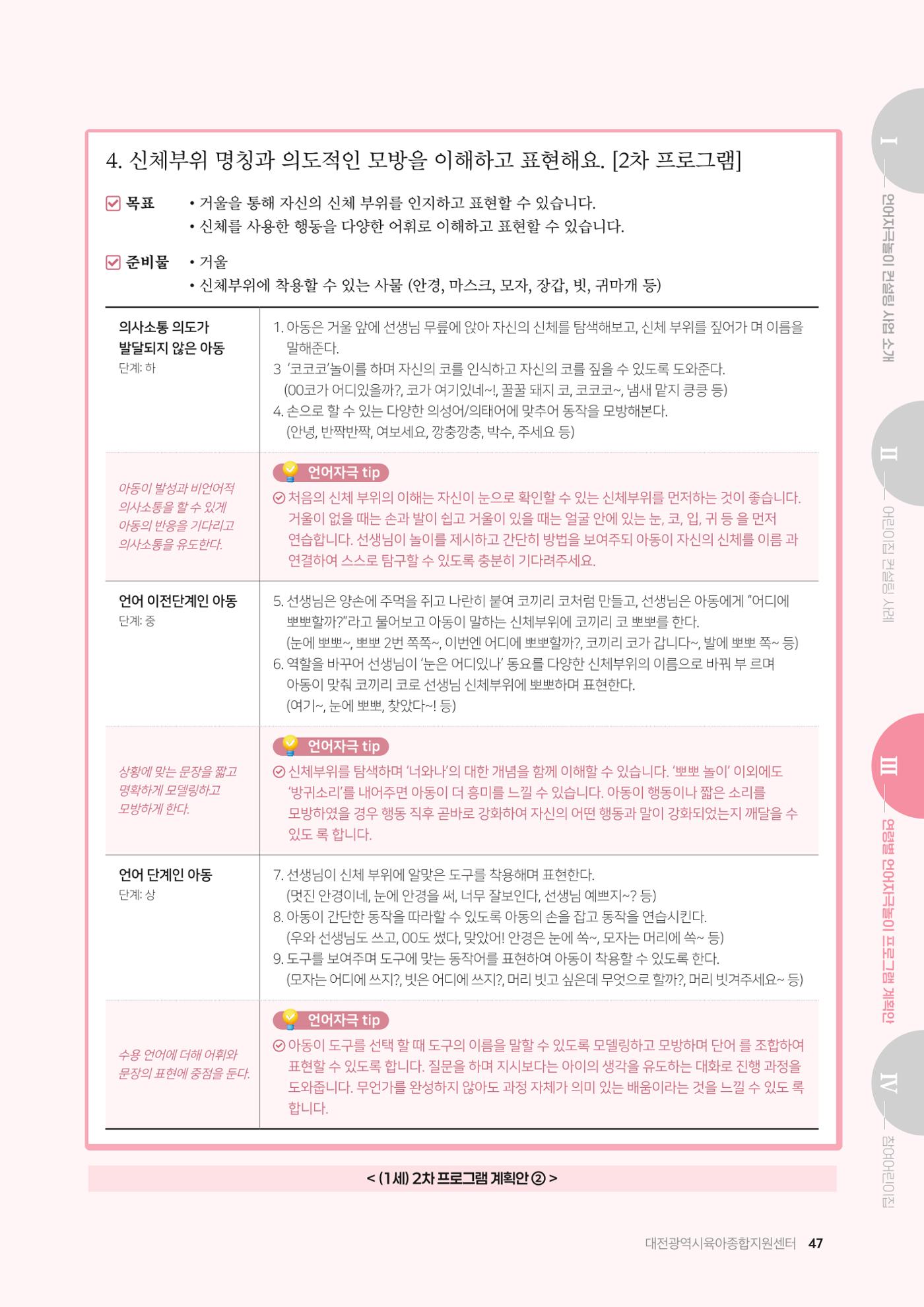 2025년 언어발달 온(ON): 찾아가는 영아 언어자극놀이 컨설팅 사례집 48페이지