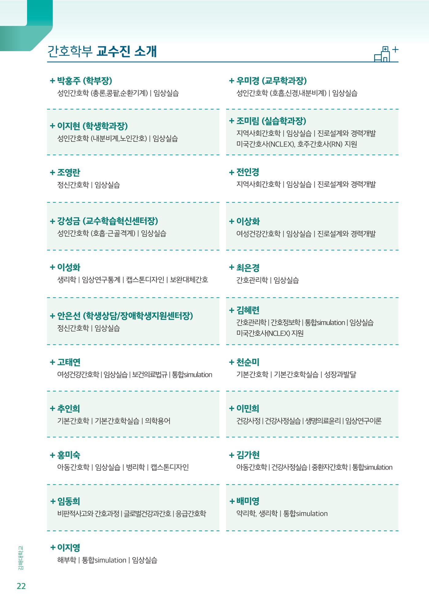 김해대학교 간호소식지 22페이지