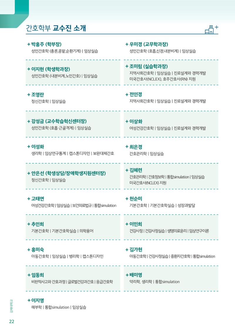 김해대학교 간호소식지 22페이지