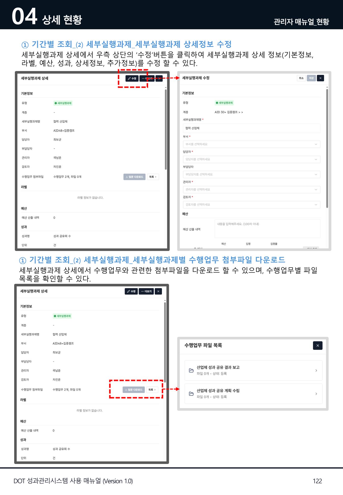 DOT 매뉴얼 122페이지