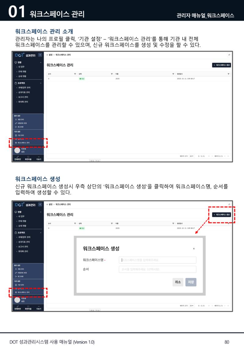 DOT 매뉴얼 80페이지
