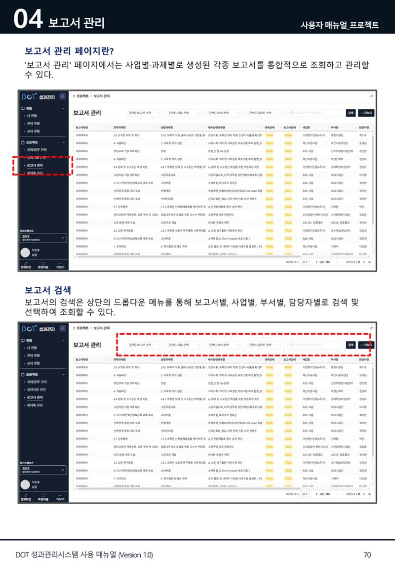 DOT 매뉴얼 70페이지
