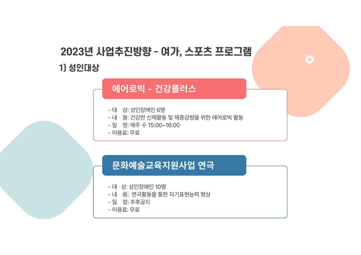 2023년 에덴장애인종합복지관 사업안내 21p