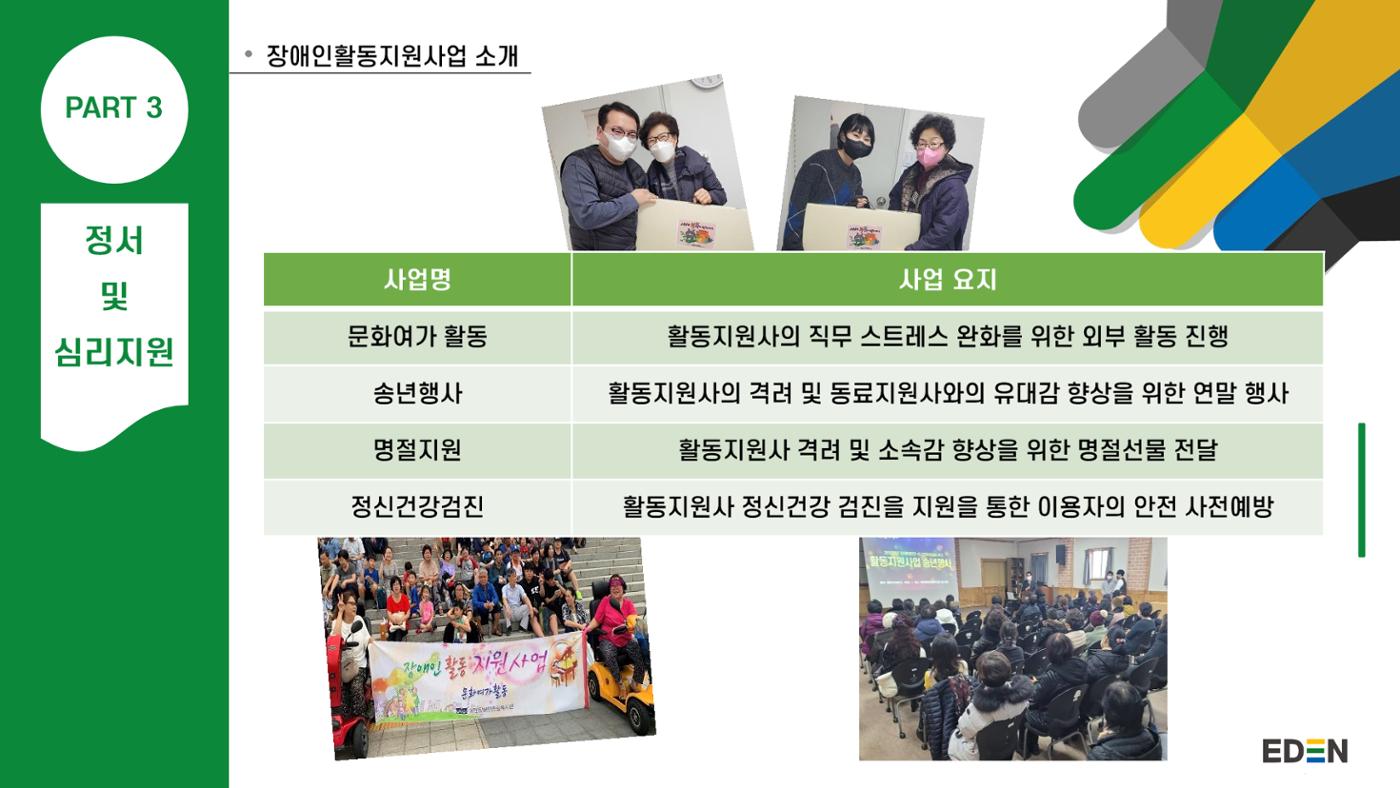 2024년 에덴장애인종합복지관 사업안내 13p