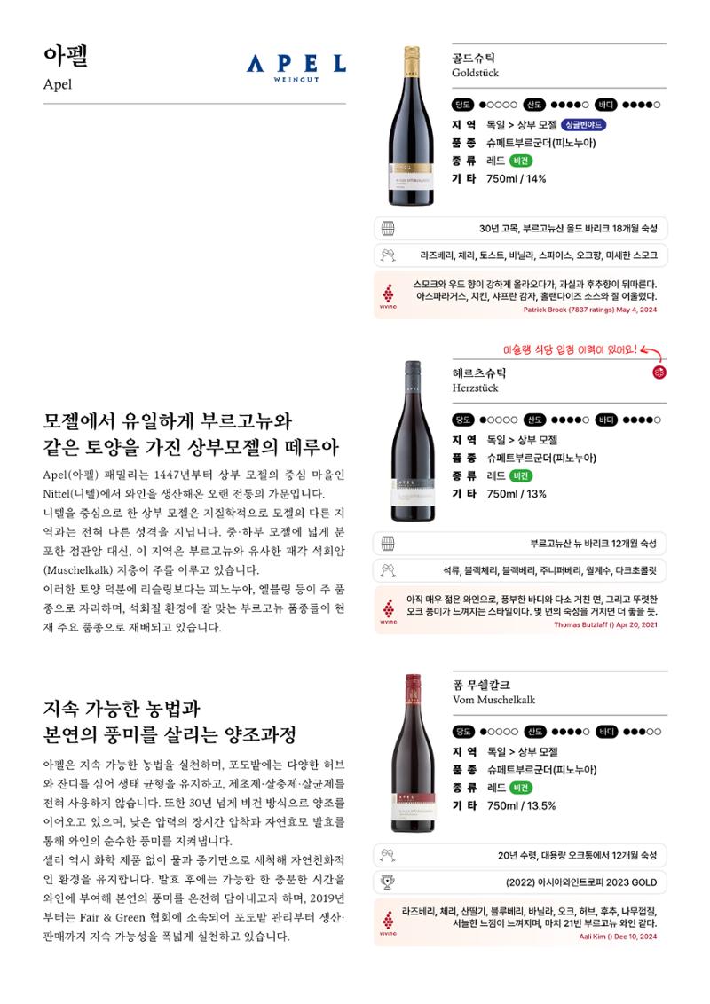 2026 와인리스트(독일 파트) 28페이지