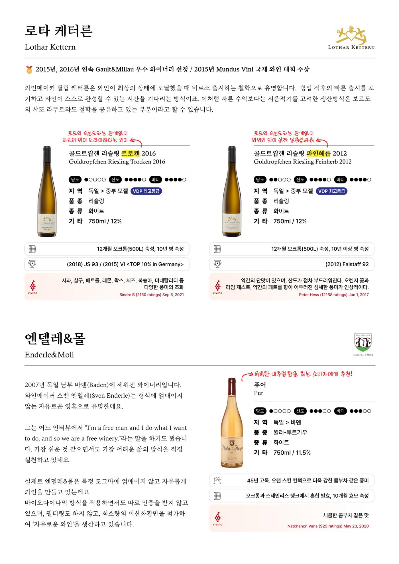 2026 와인리스트(독일 파트) 20페이지
