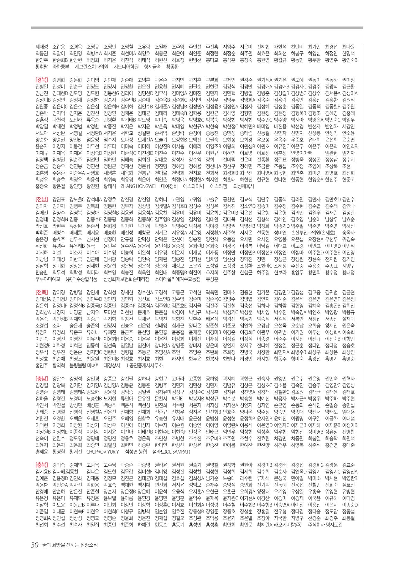 2026 심장소식 봄호 149호 30페이지