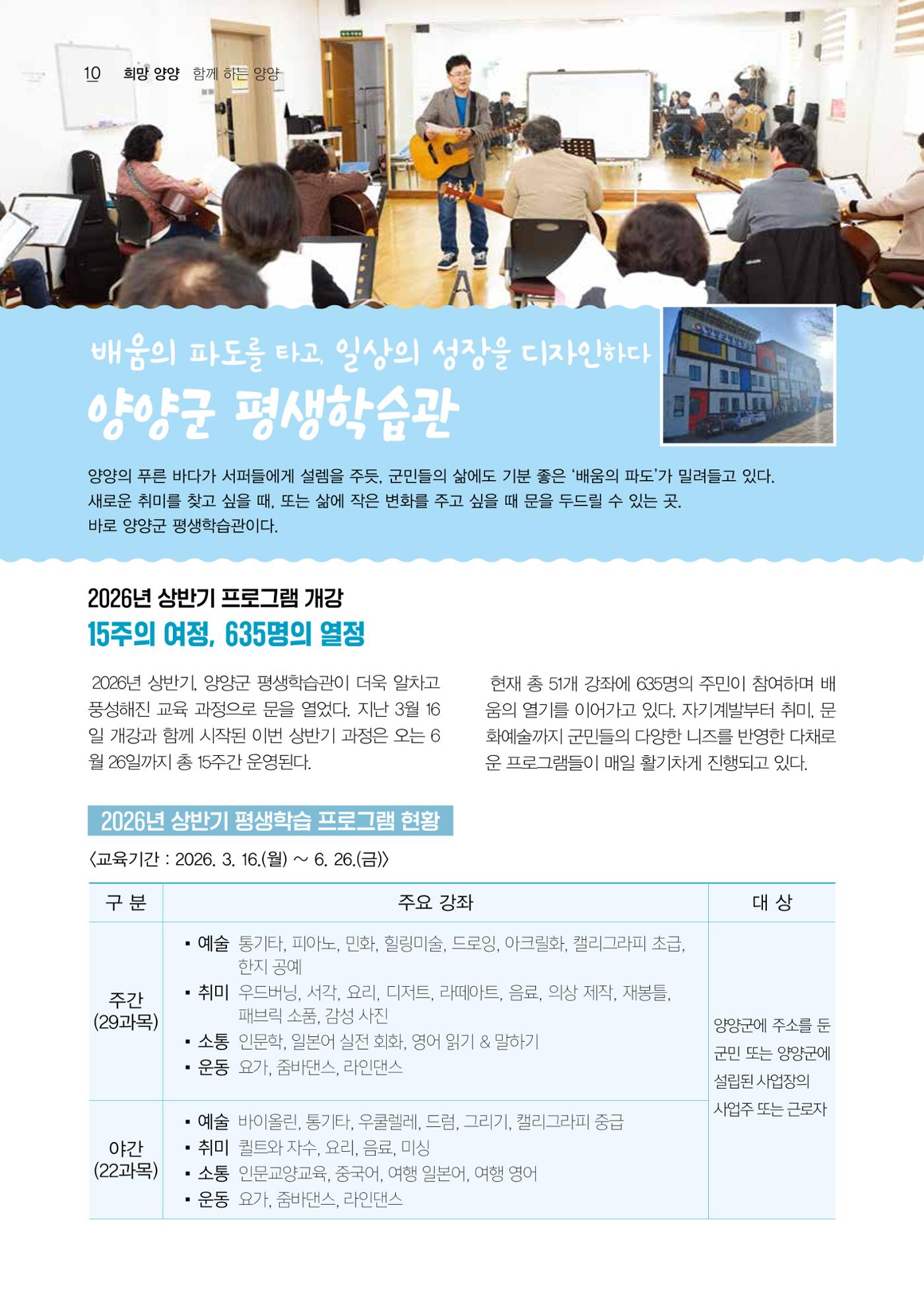 「양양소식」2026년 4월호 10페이지
