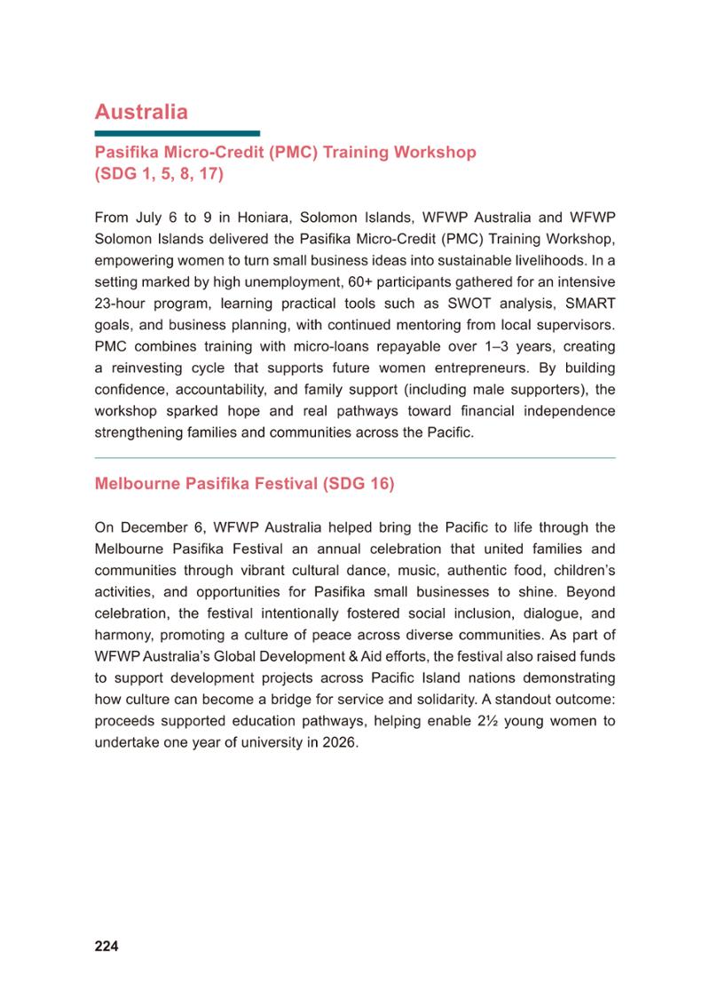 WFWP Annual Report 2025 224페이지