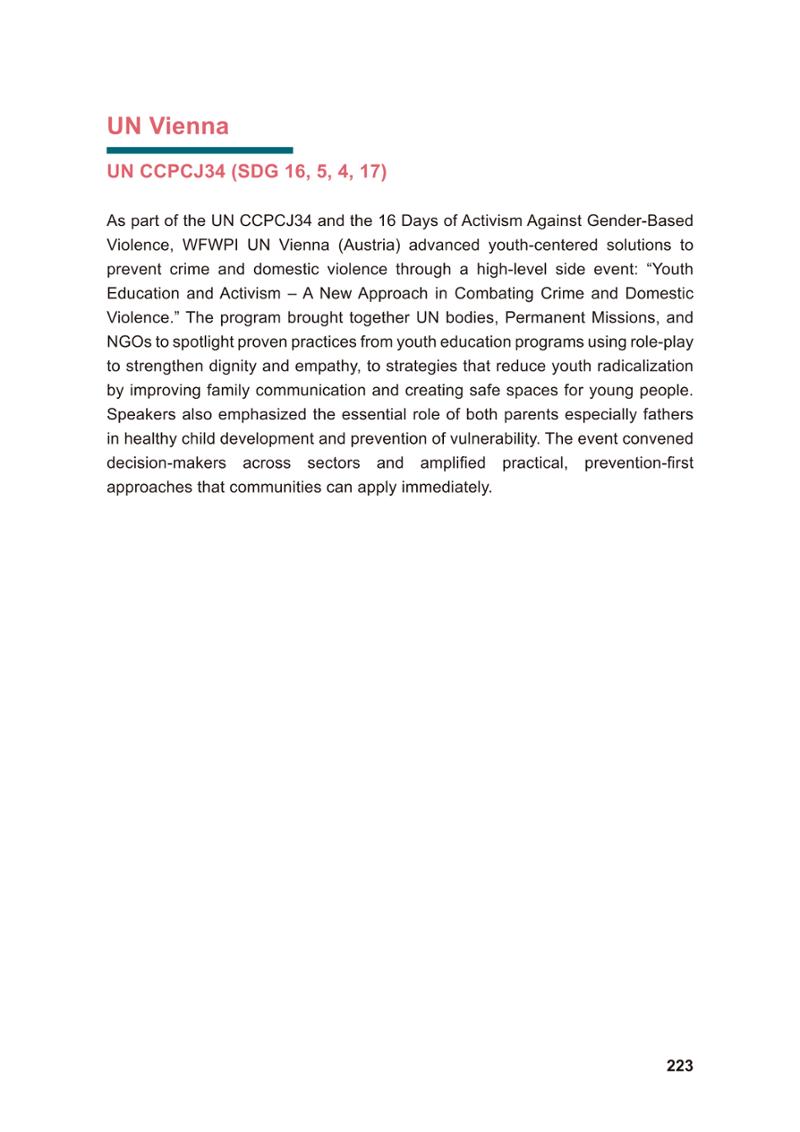 WFWP Annual Report 2025 223페이지