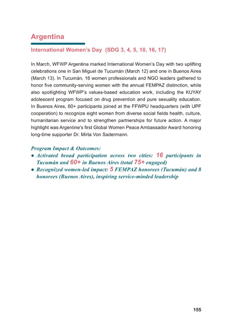 WFWP Annual Report 2025 155페이지