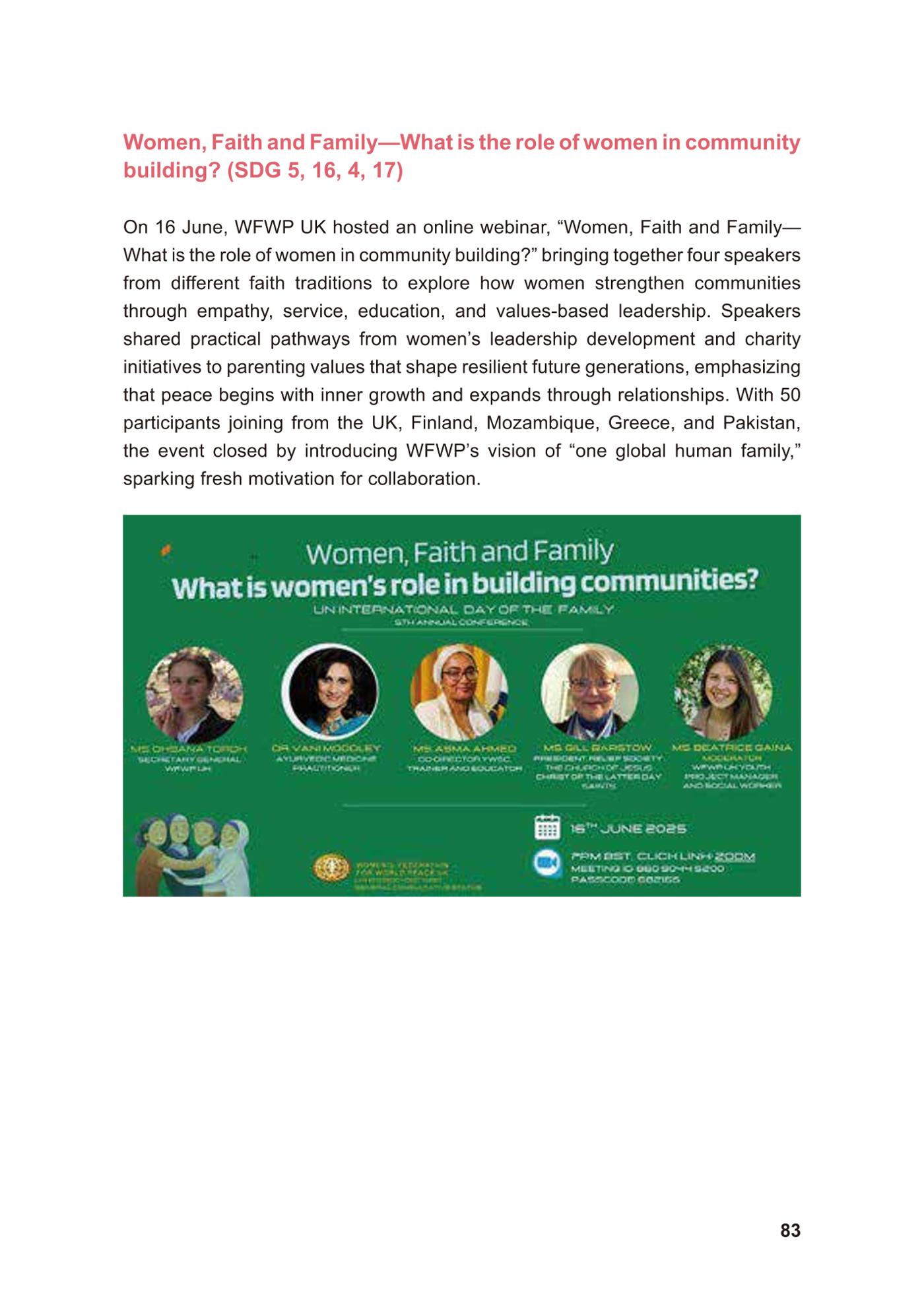 WFWP Annual Report 2025 83페이지