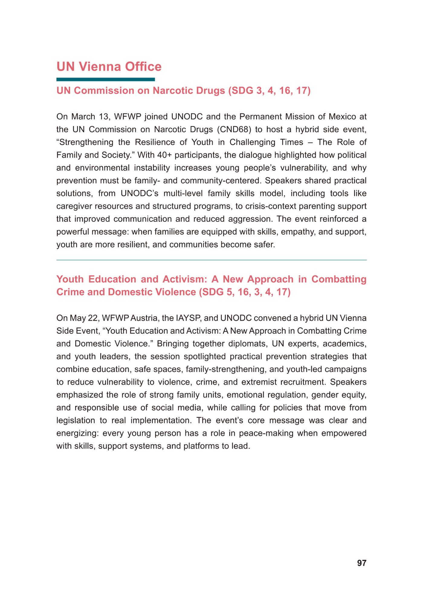 WFWP Annual Report 2025 97페이지