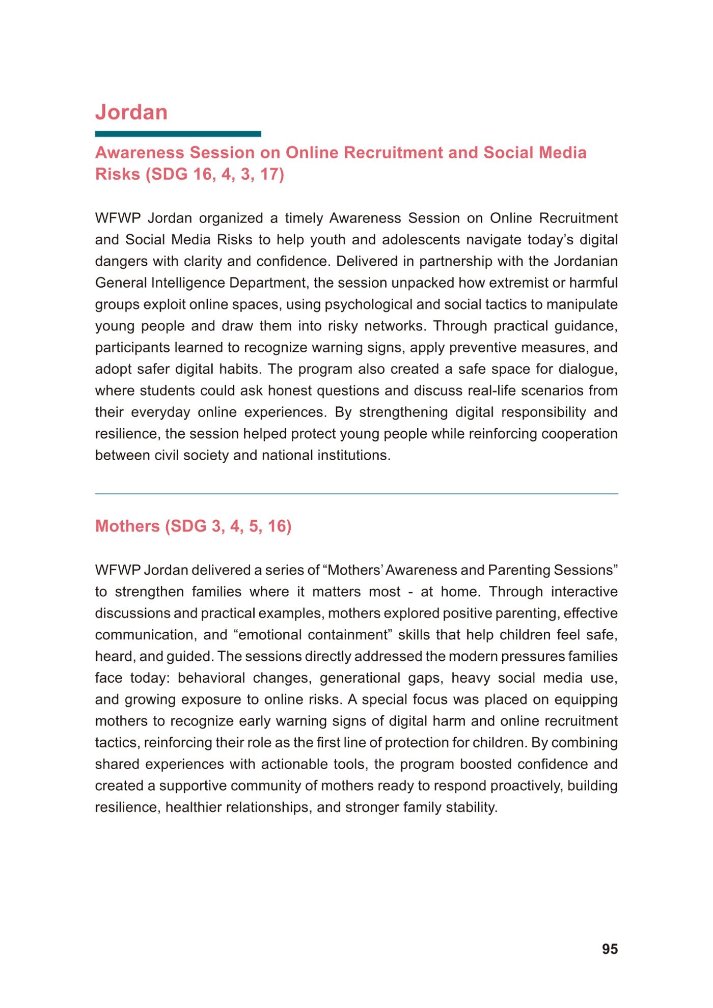 WFWP Annual Report 2025 95페이지