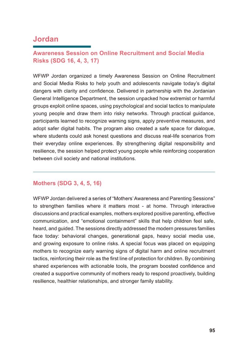 WFWP Annual Report 2025 95페이지
