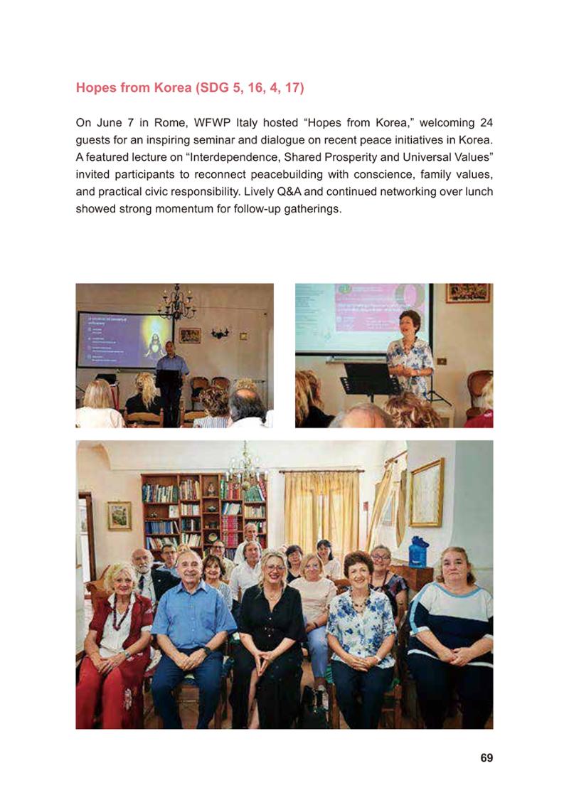 WFWP Annual Report 2025 69페이지