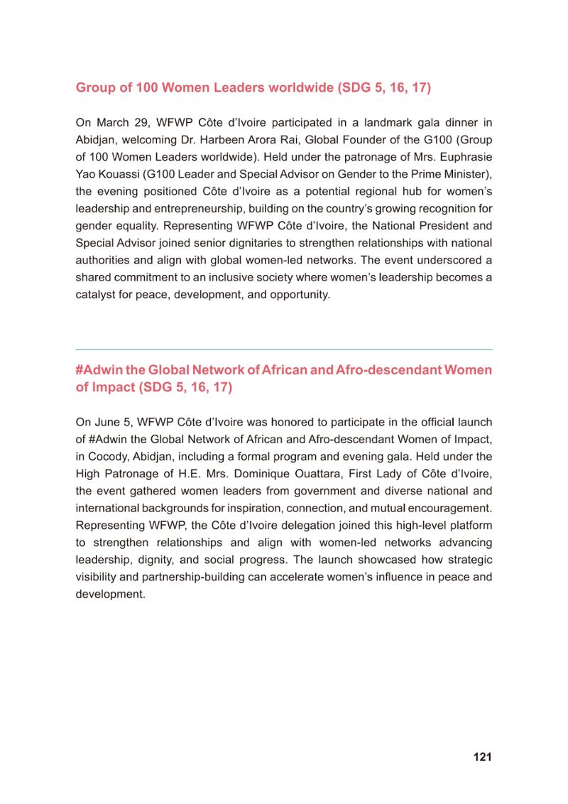WFWP Annual Report 2025 121페이지