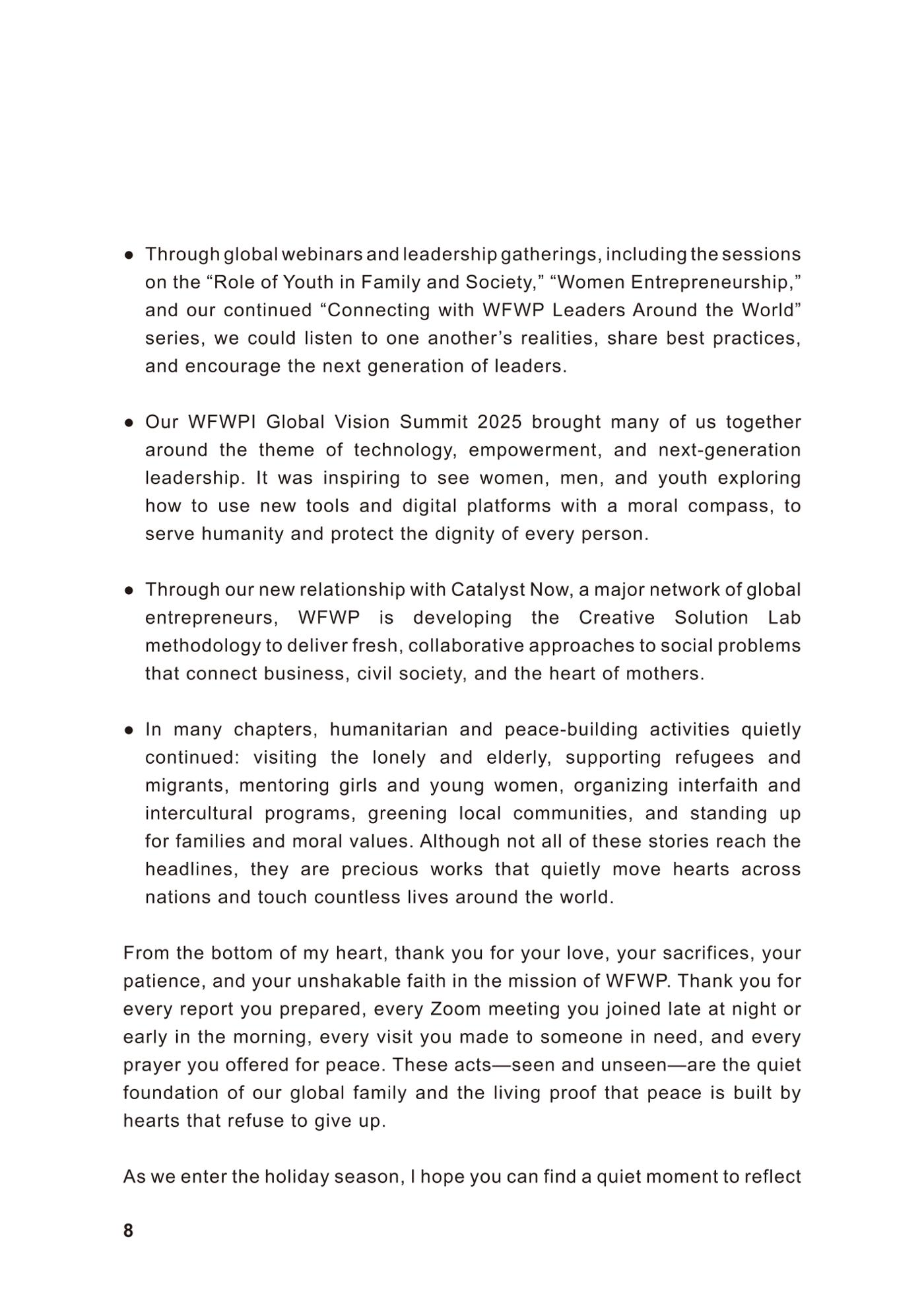 WFWP Annual Report 2025 8페이지