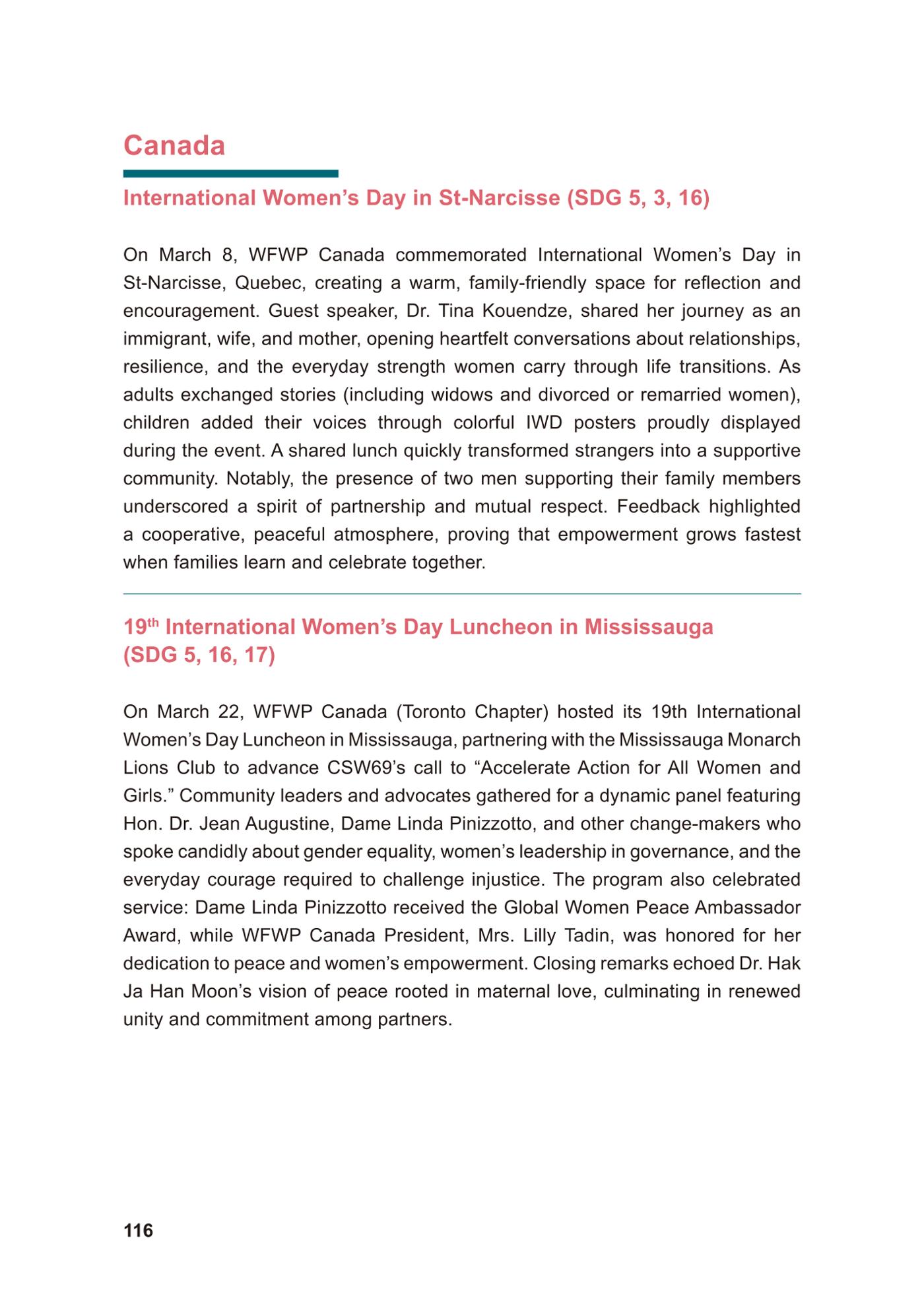 WFWP Annual Report 2025 116페이지