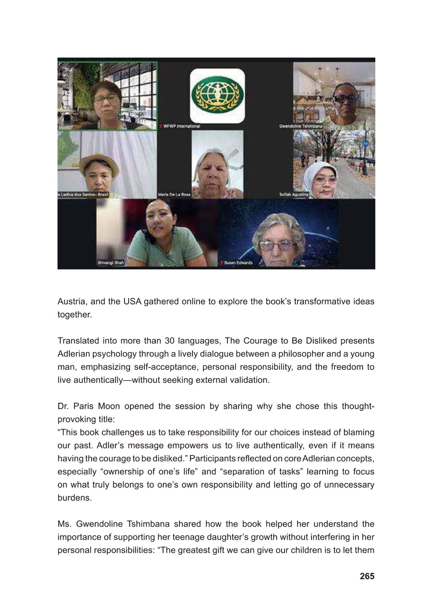 WFWP Annual Report 2025 265페이지