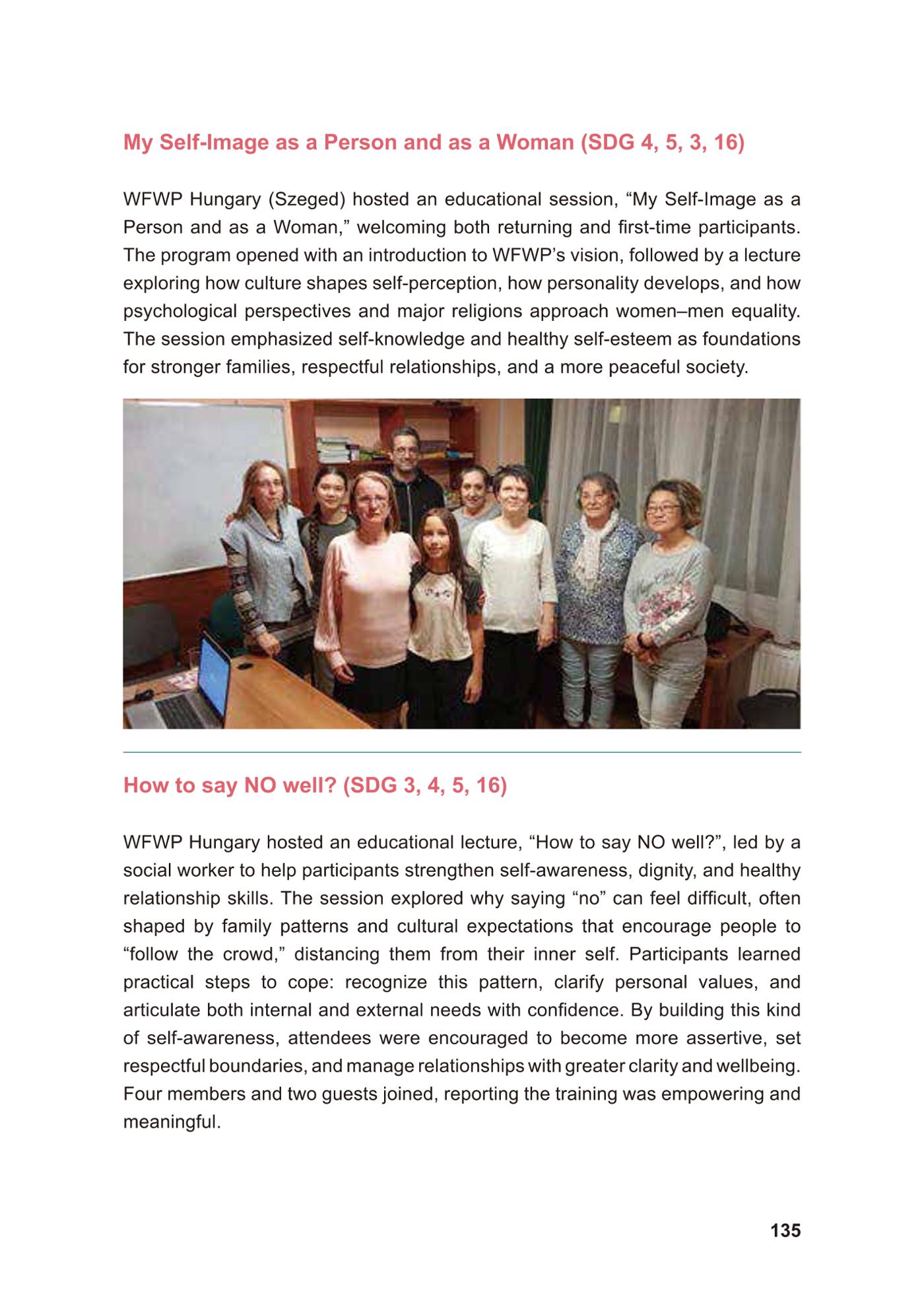 WFWP Annual Report 2025 135페이지