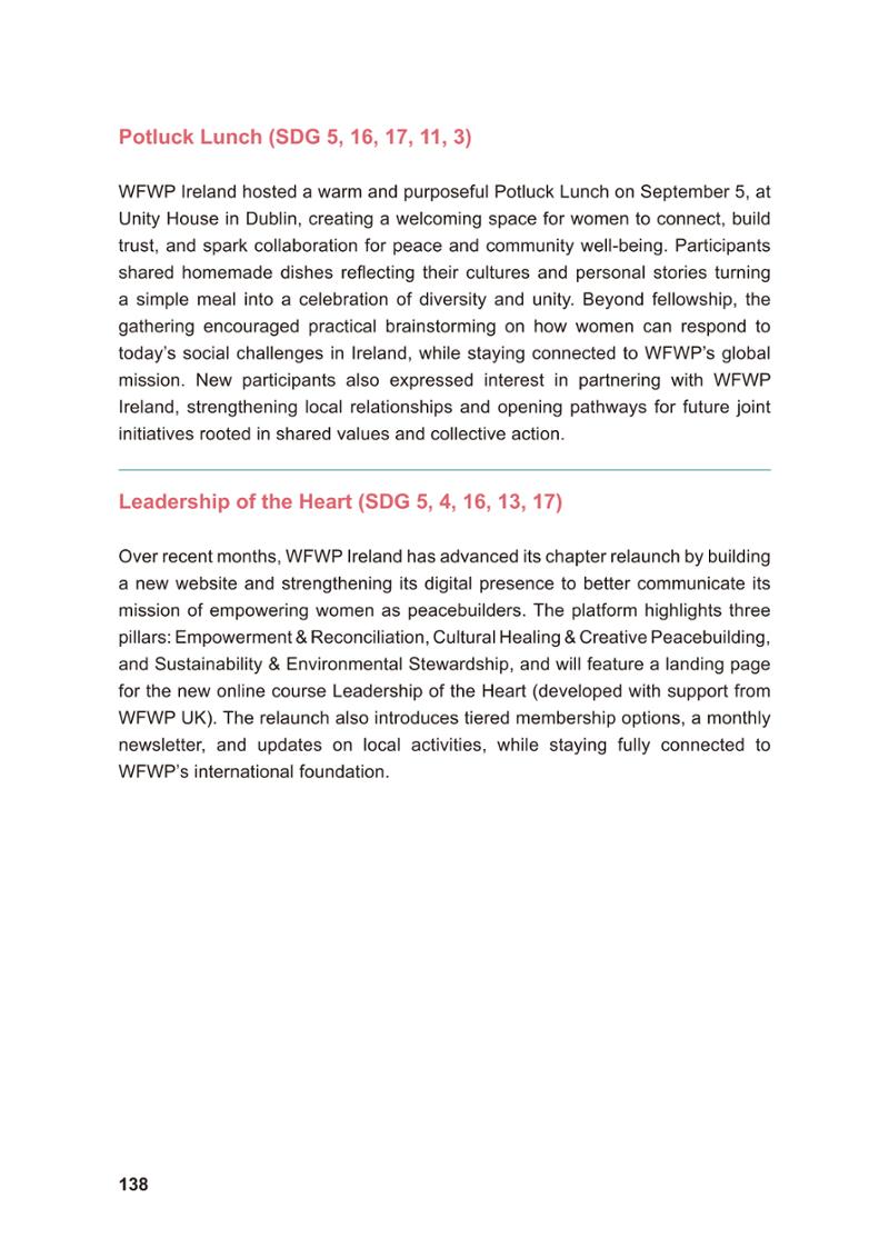 WFWP Annual Report 2025 138페이지