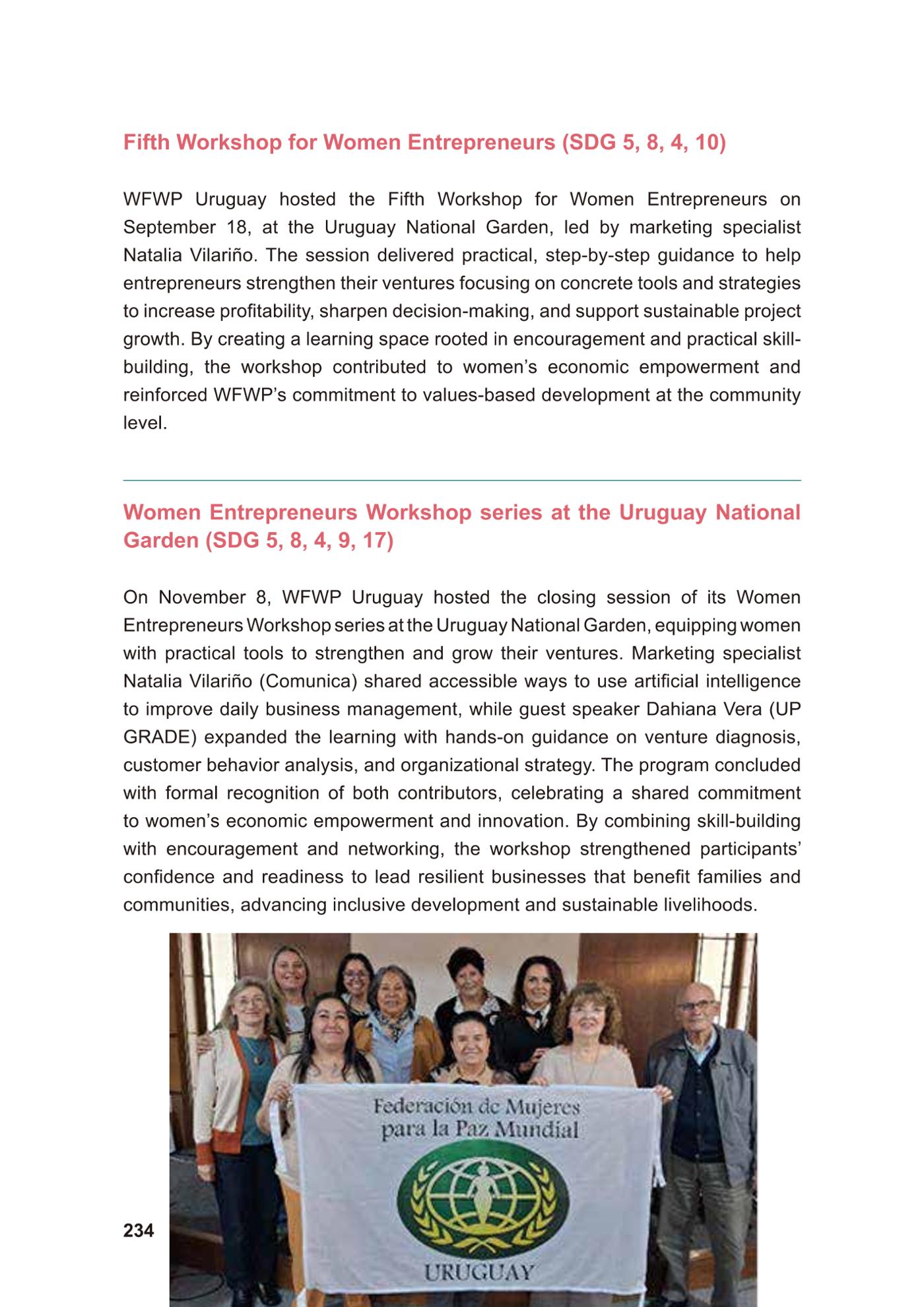 WFWP Annual Report 2025 234페이지