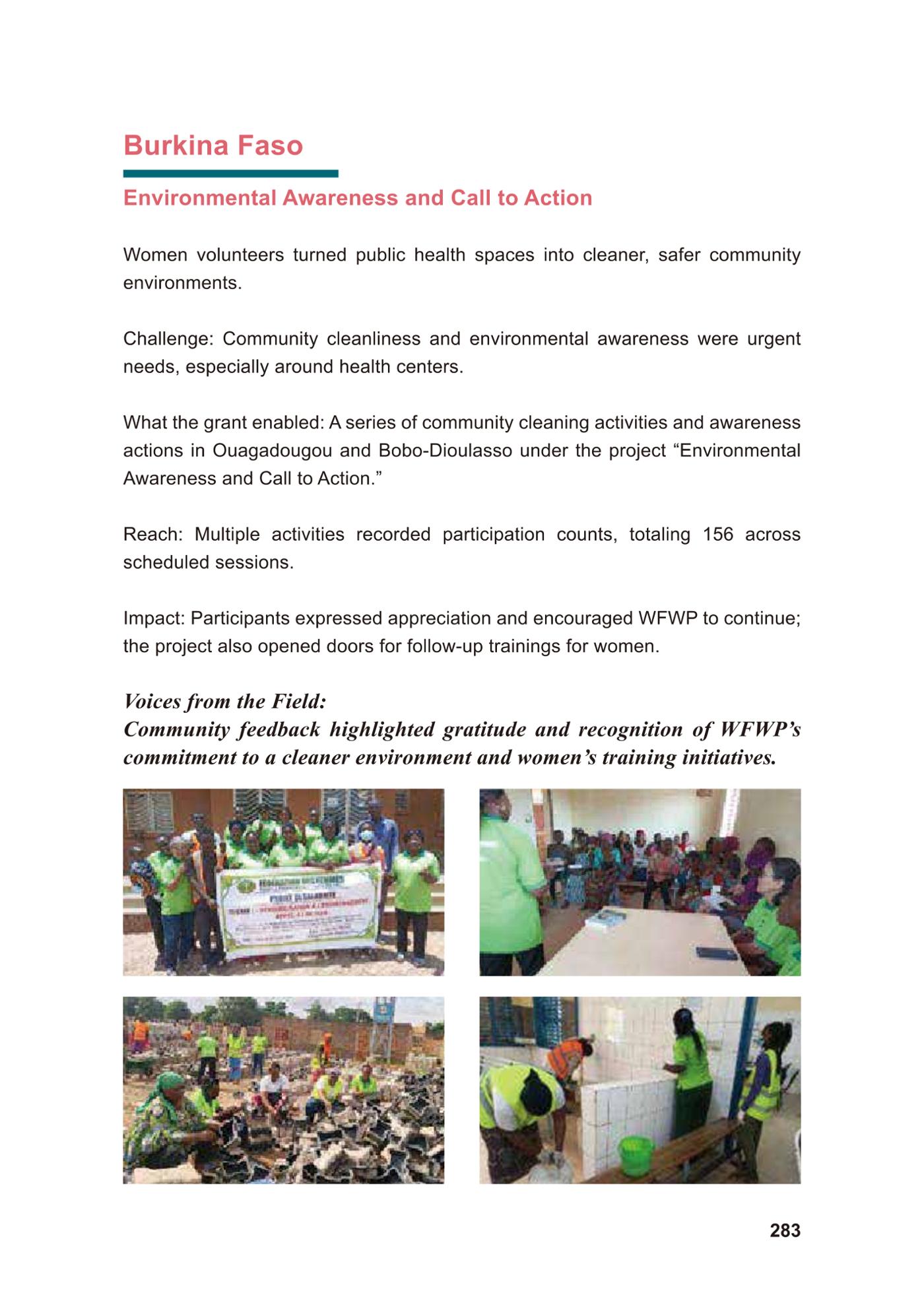 WFWP Annual Report 2025 283페이지