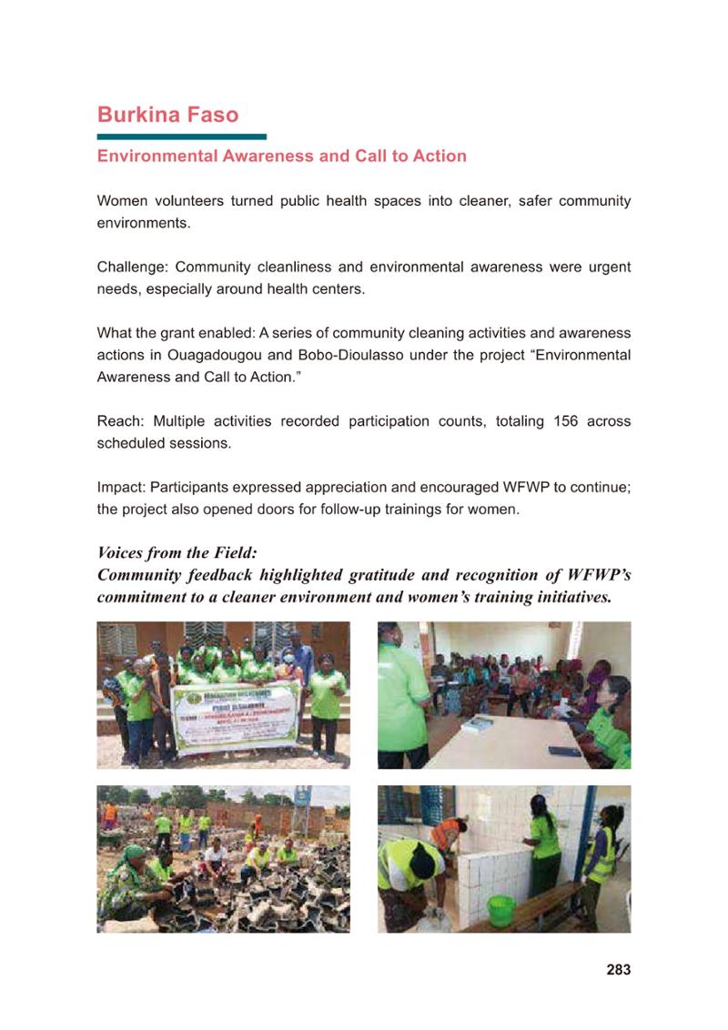 WFWP Annual Report 2025 283페이지
