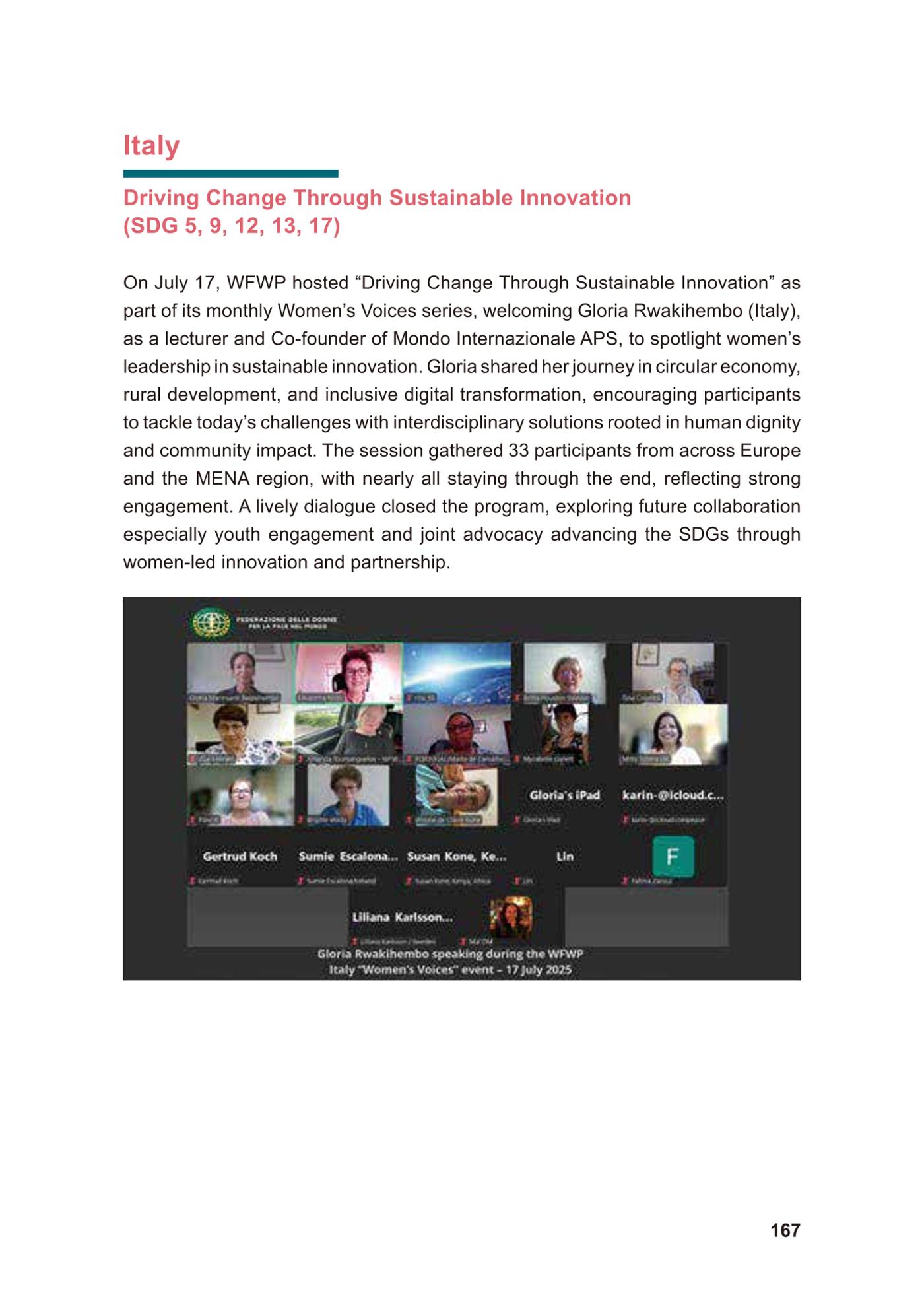 WFWP Annual Report 2025 167페이지