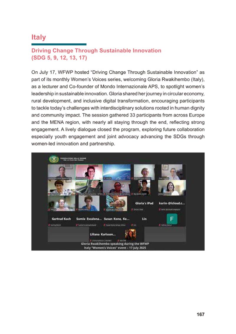 WFWP Annual Report 2025 167페이지