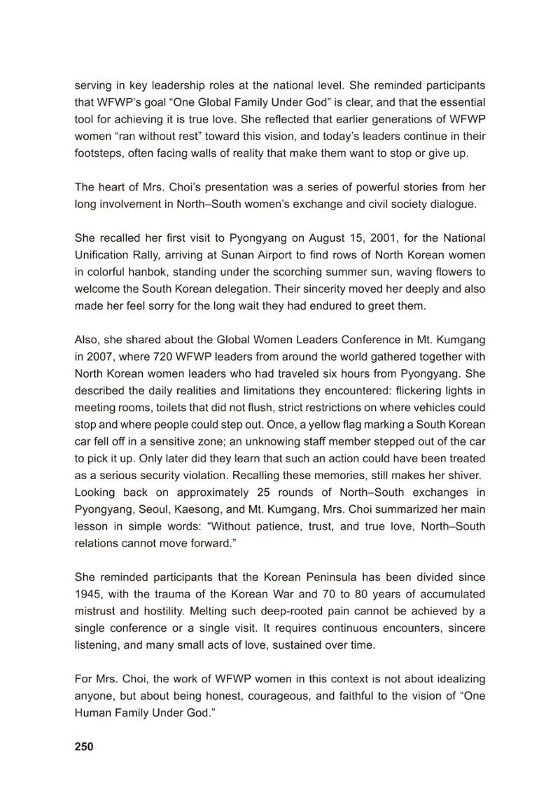 WFWP Annual Report 2025 250페이지