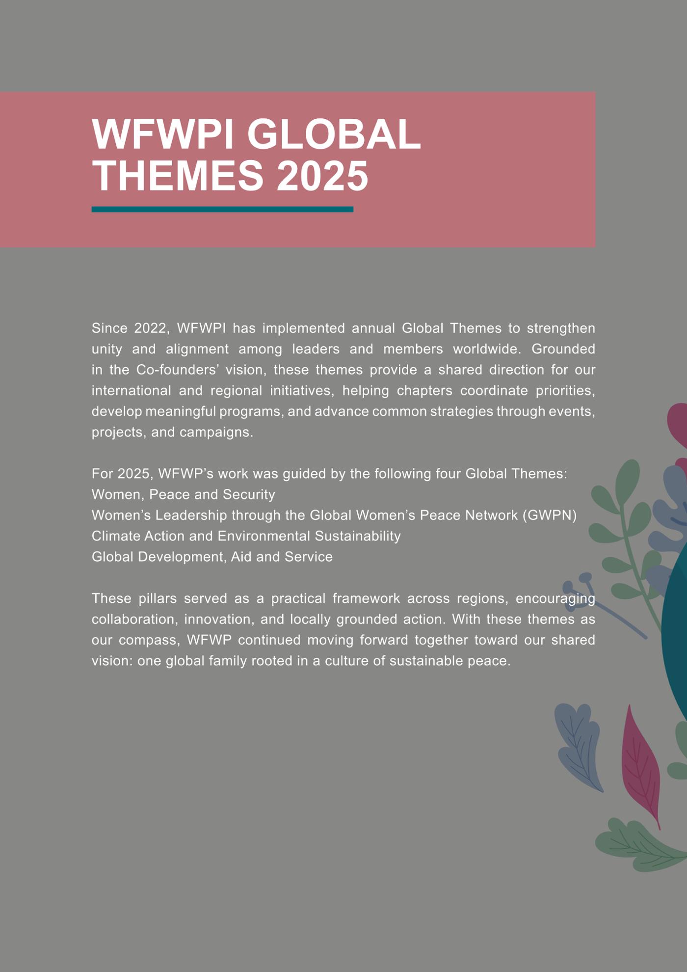 WFWP Annual Report 2025 14페이지