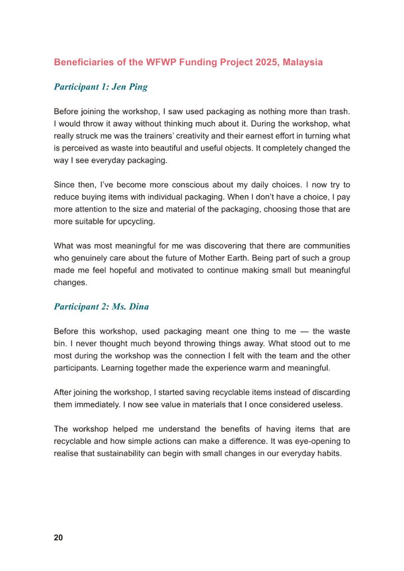 WFWP Annual Report 2025 20페이지
