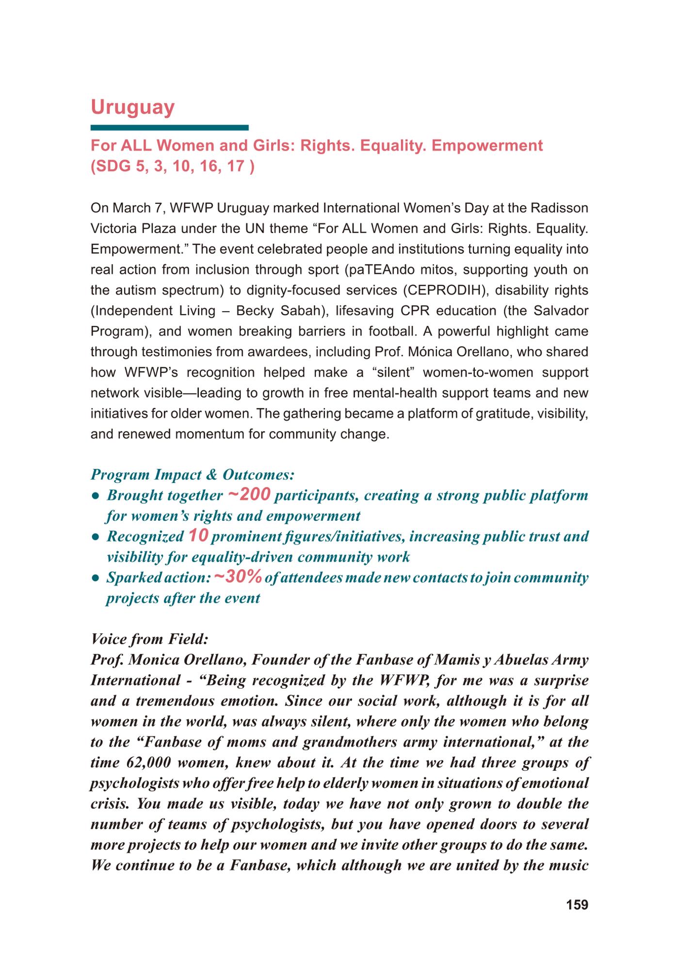 WFWP Annual Report 2025 159페이지
