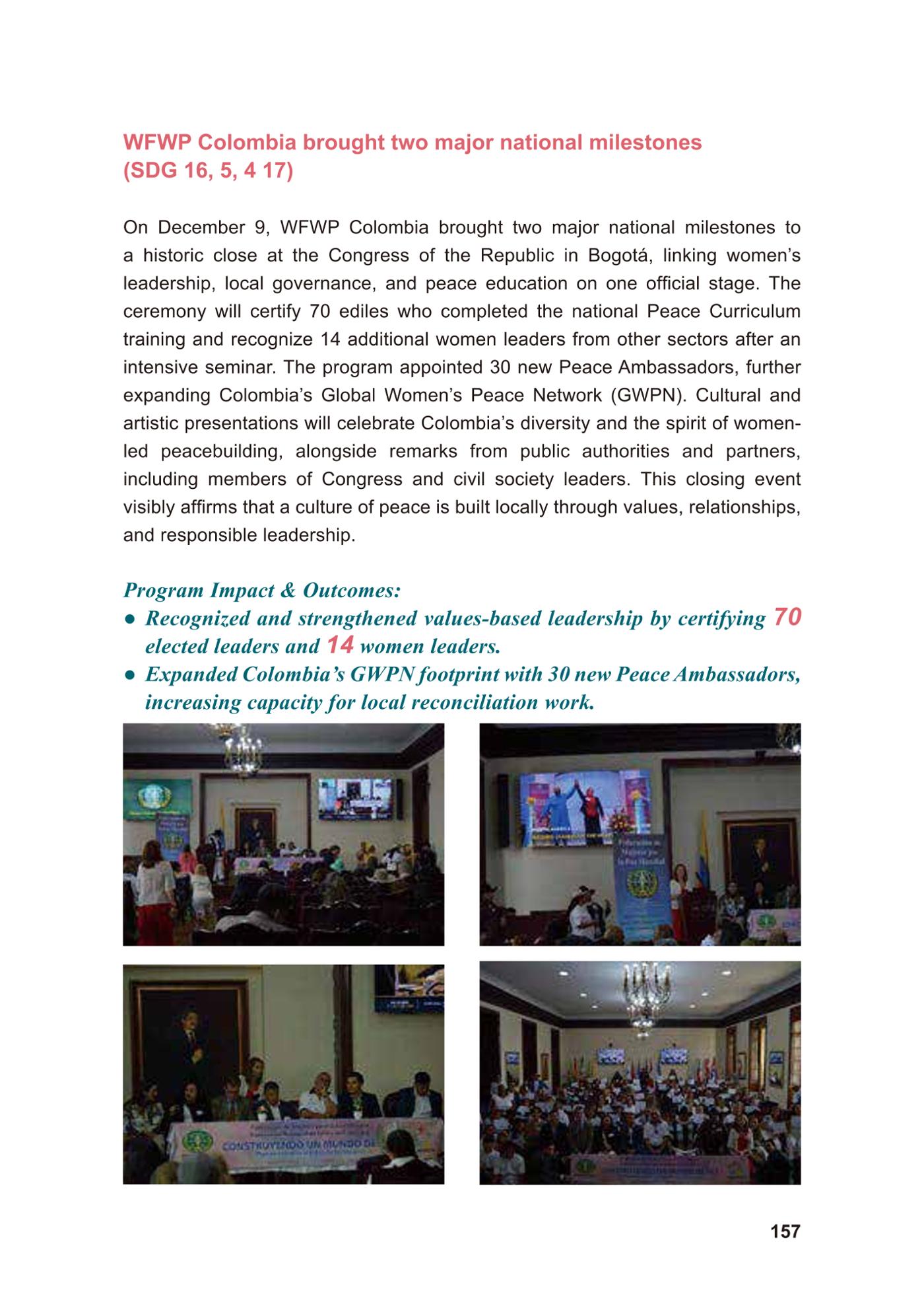WFWP Annual Report 2025 157페이지