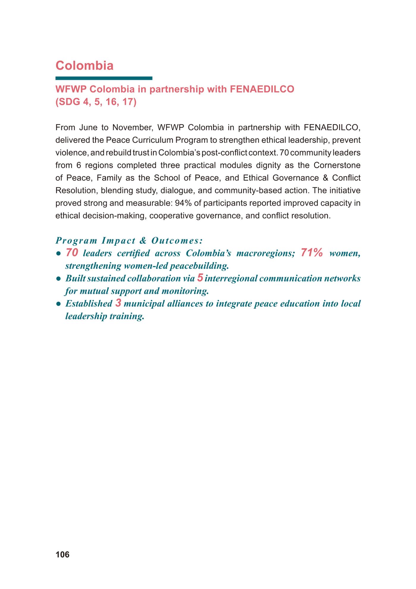 WFWP Annual Report 2025 106페이지