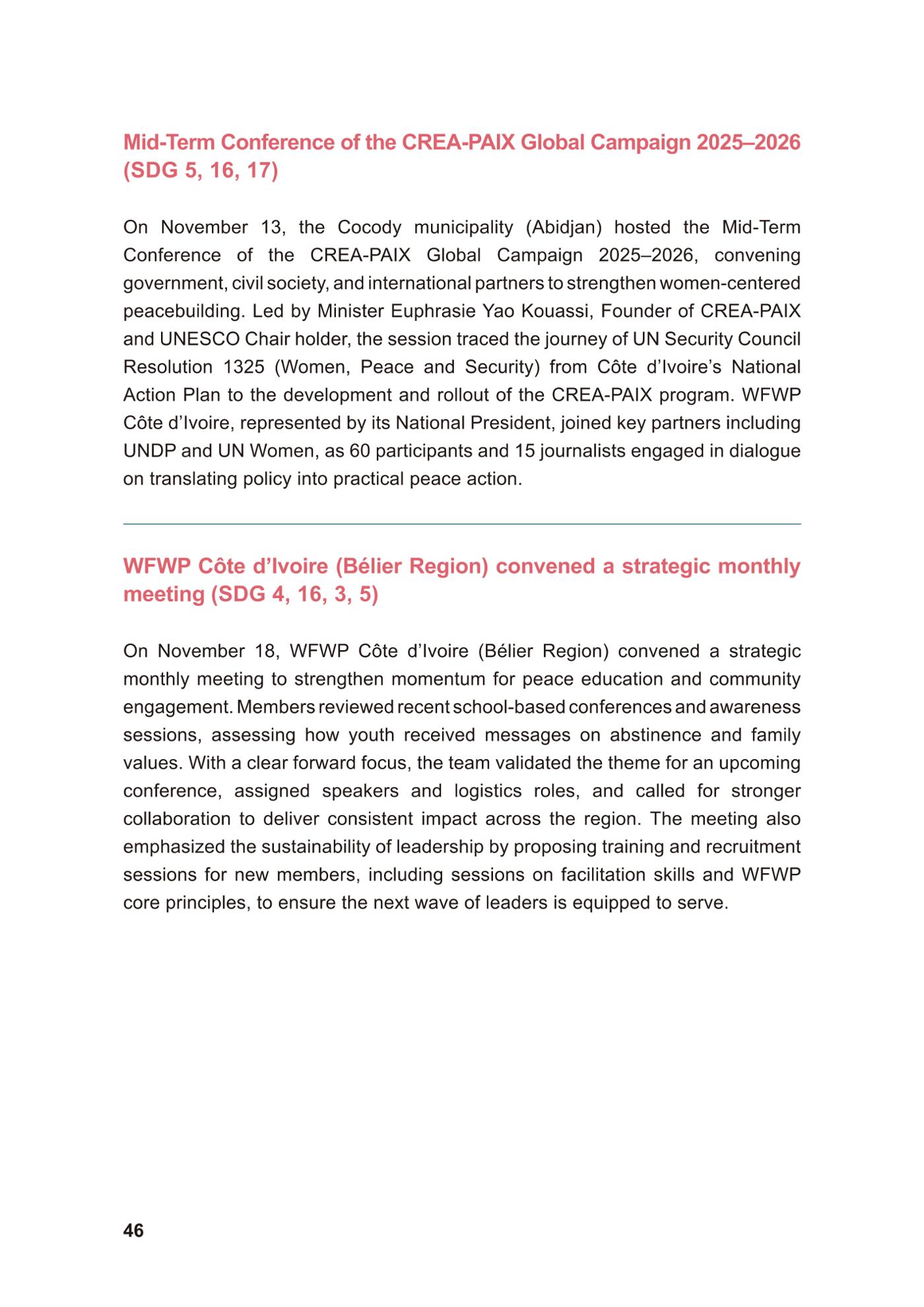 WFWP Annual Report 2025 46페이지
