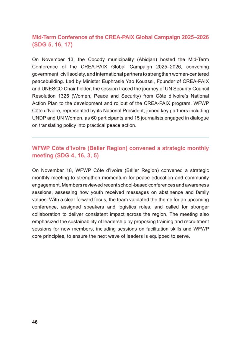 WFWP Annual Report 2025 46페이지