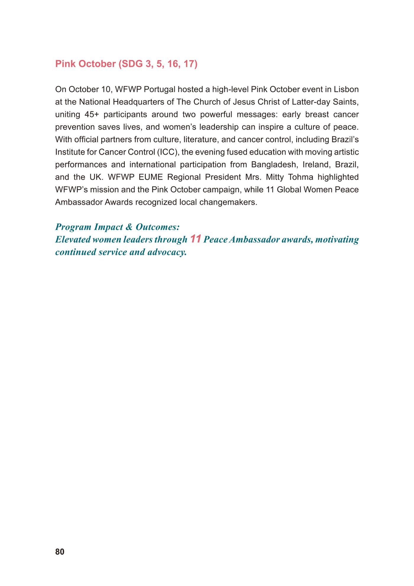 WFWP Annual Report 2025 80페이지