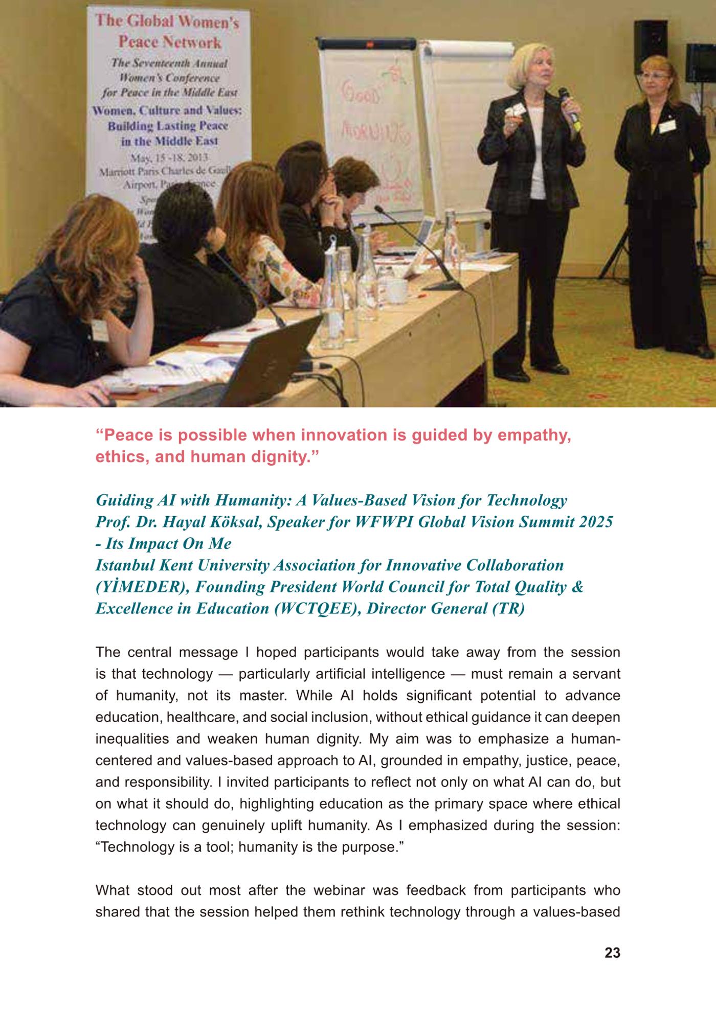 WFWP Annual Report 2025 23페이지