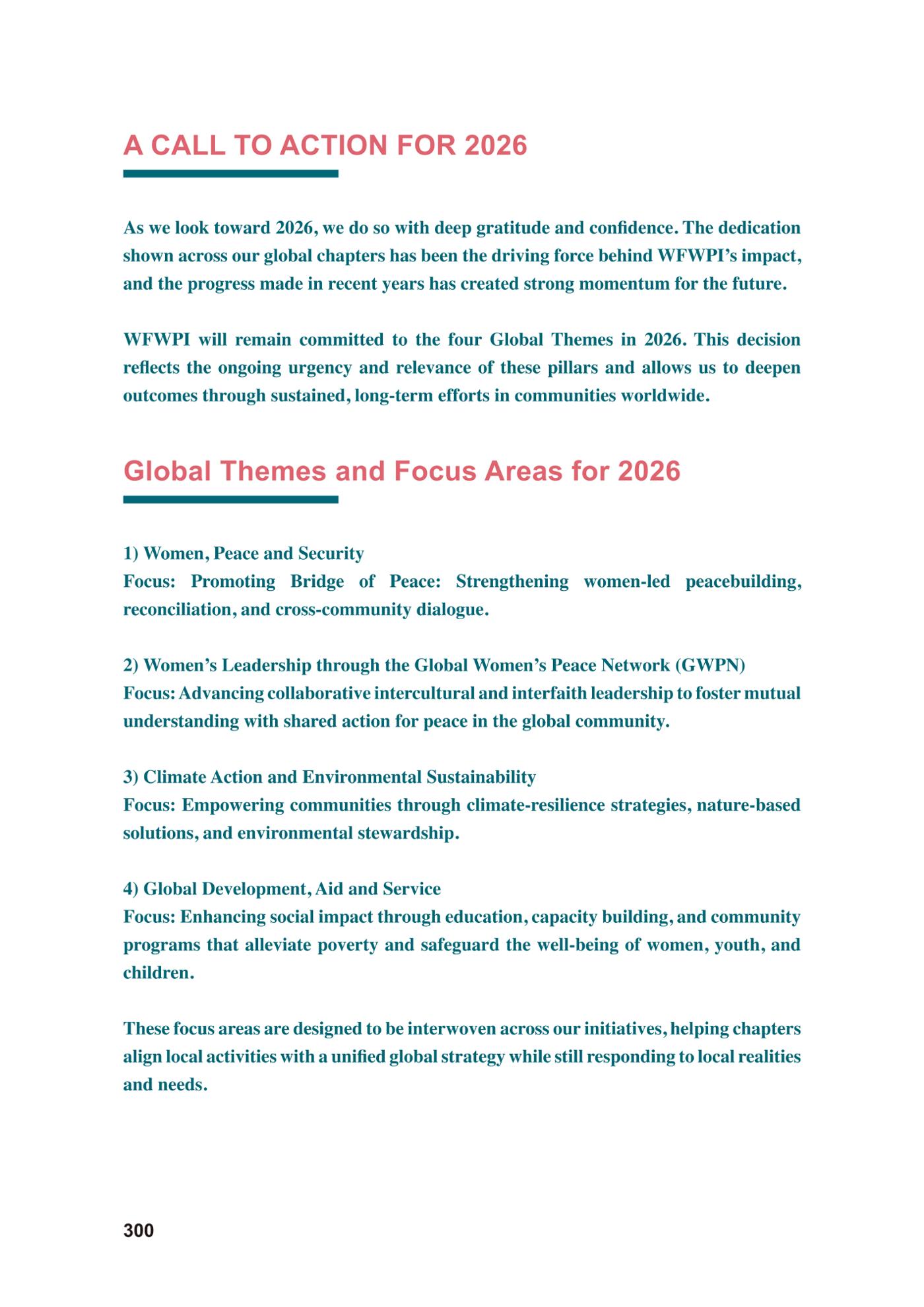 WFWP Annual Report 2025 300페이지