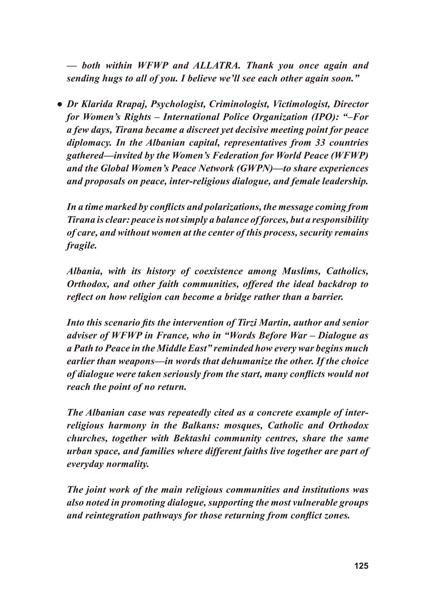 WFWP Annual Report 2025 125페이지