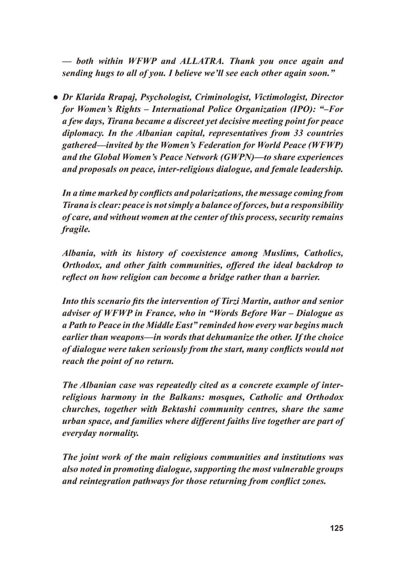WFWP Annual Report 2025 125페이지