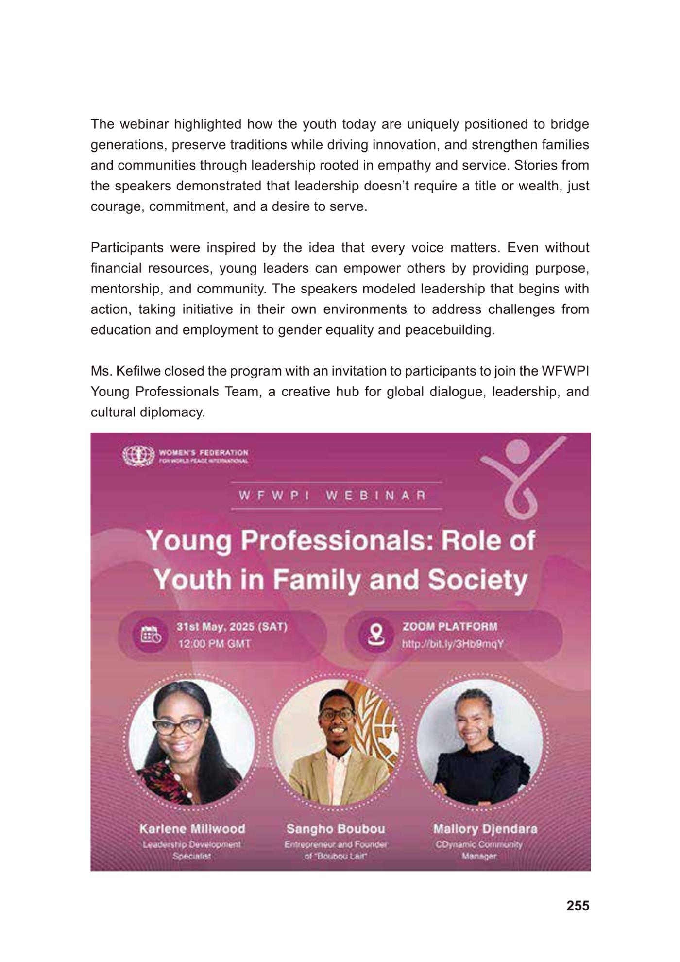 WFWP Annual Report 2025 255페이지