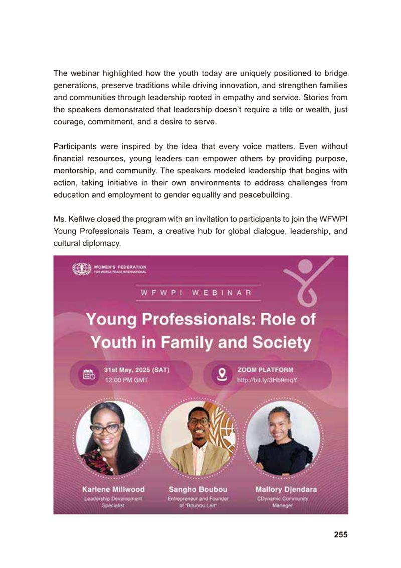 WFWP Annual Report 2025 255페이지