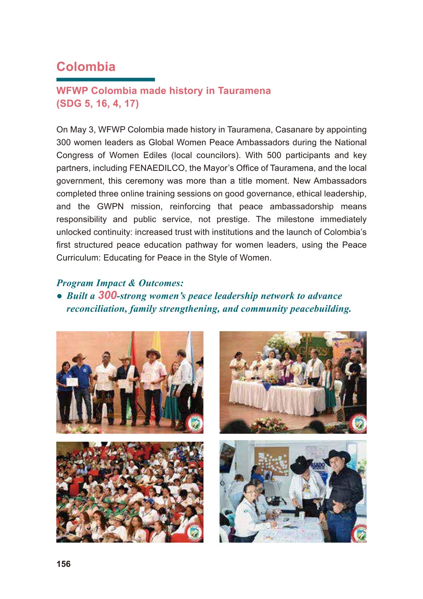 WFWP Annual Report 2025 156페이지